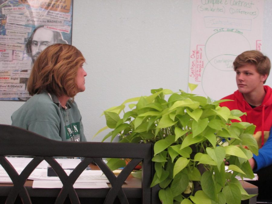 Interviewer Miles Balkman sits down with Teacher of the Year Mrs. Bates