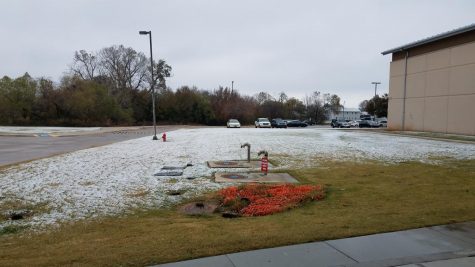 While it didn't snow that much, students were still waiting for school to be called.