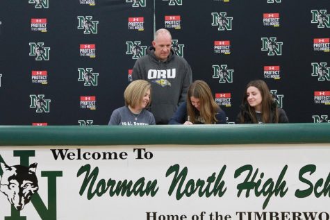 Allison Austin, goal keeper, signs to play soccer at Oral Roberts University.