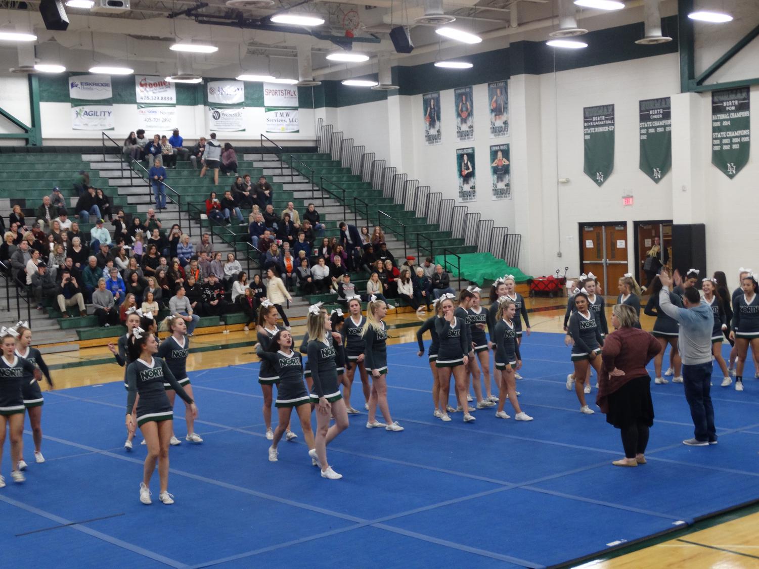 A lot of people came out to see the last cheer performance before nationals