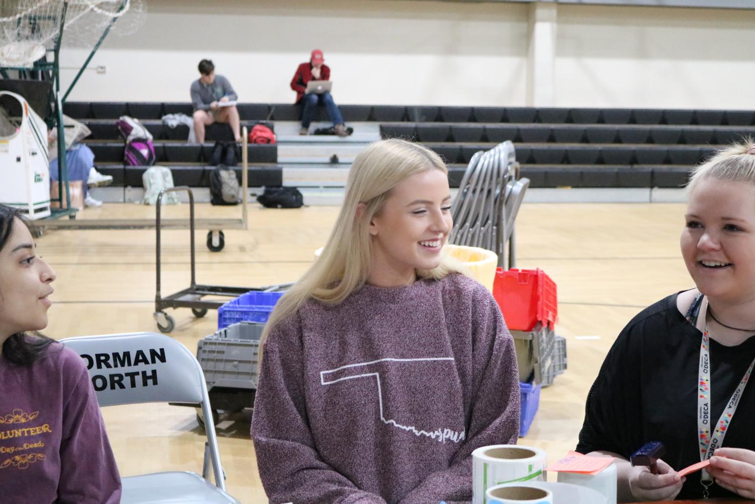The DECA officers talked about hosting the second blood drive of the year.