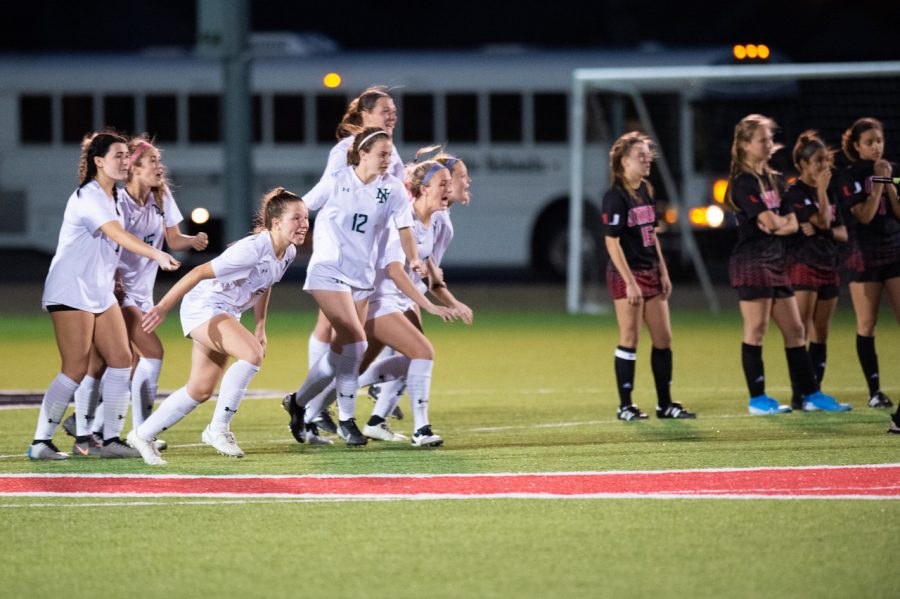 The Thrill of Victory, the Lady T Wolves defeat the Union Redskins in a Penalty Kick Shootout.