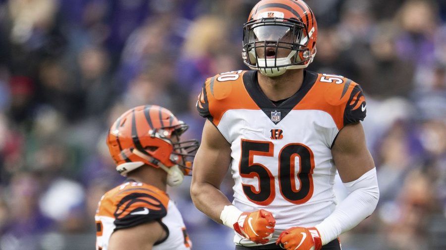 Cincinnati Bengals linebacker Jordan Evans