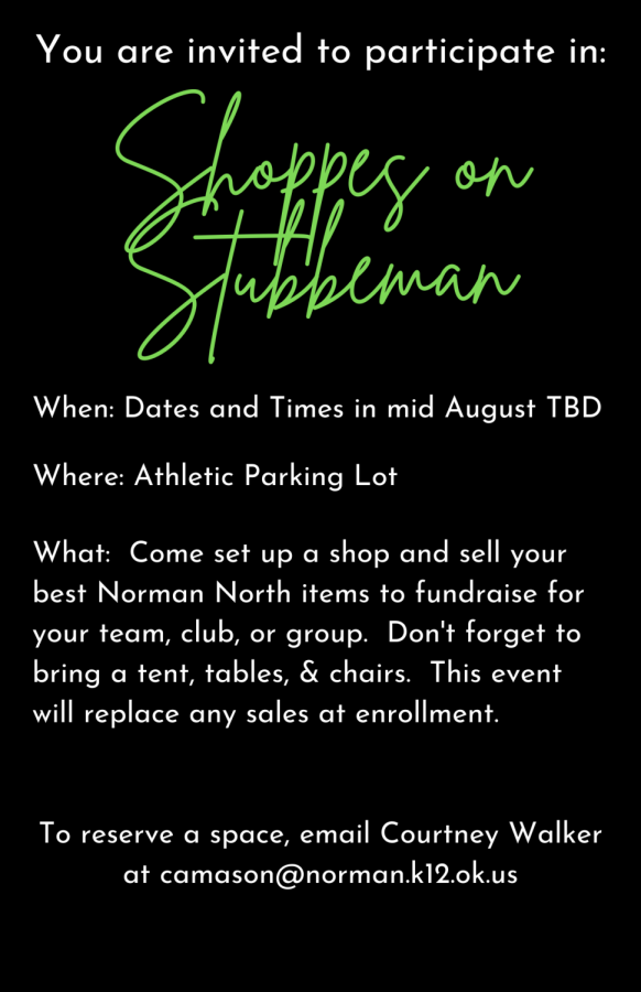 Current flyer for the Shoppe on Stubbeman event coming in August 2021.