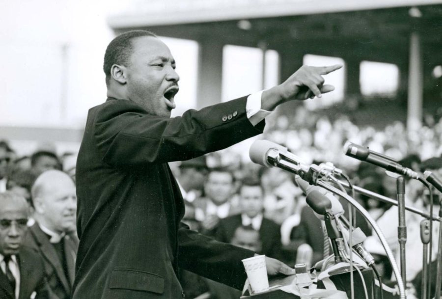 Martin Luther King gives his I Have A Dream Speech.