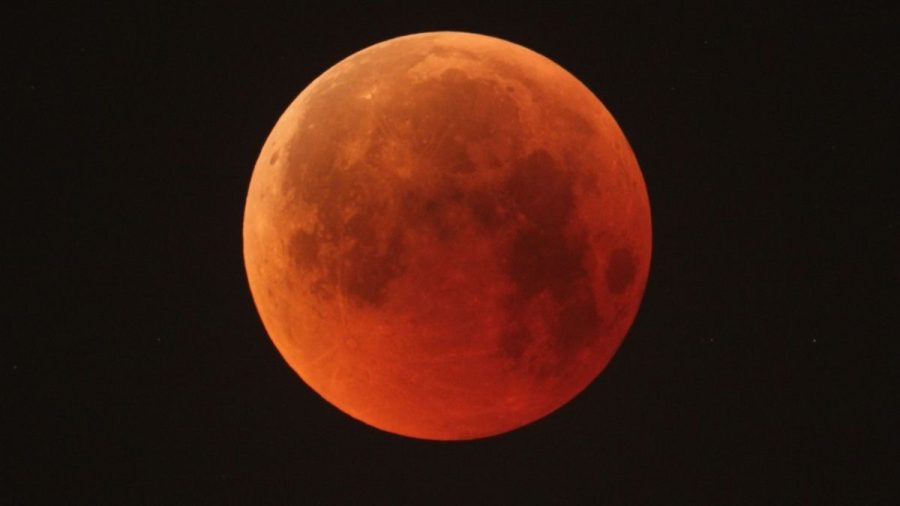 A photo of the Blood Moon from July 2018. 