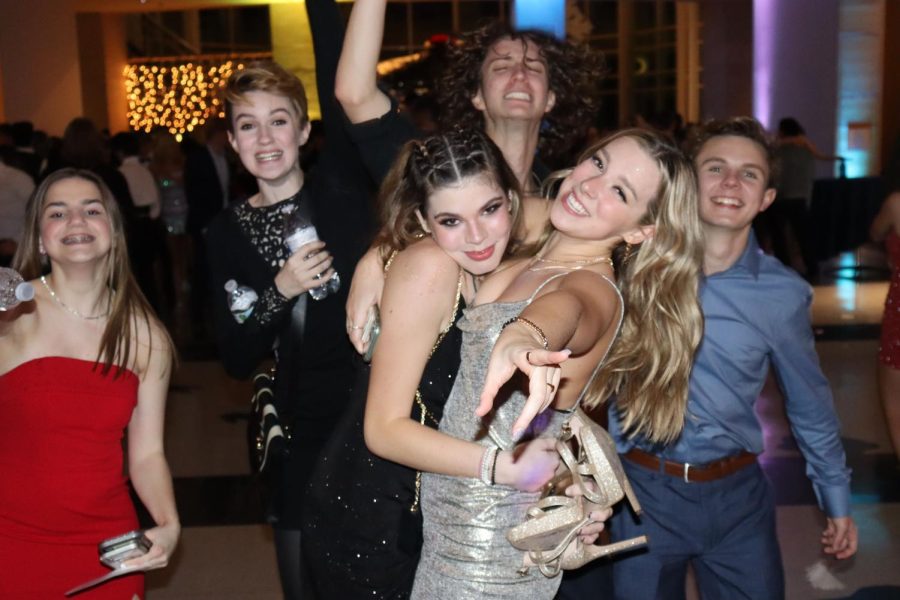 Students pose for a picture at last year's Semi-Formal. 